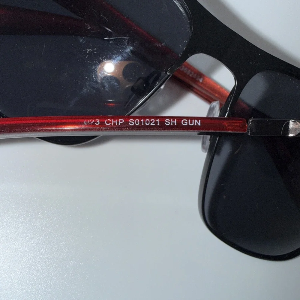 Lot of 2 pairs Authentic Chaps x Foster Grant Sunglasses- Silver & Black Aviator